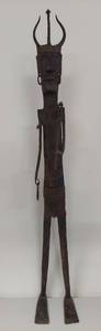 lot 12U image: Handcrafted Tribal Iron Sculpture - Warrior Figure