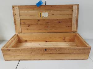 lot 24U image: Vintage Wooden Trunk with Swedish America Line Labels