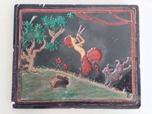 lot 54U image: Vintage Minneapolis MN Faun  Satyr Art Plaque by Art & Novelty Supply Co.