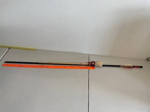 lot 90U image: Atlatl with Wooden Dart and Modern Arrow Design