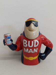 lot 13C image: 1993 Bud Man Collector Stein with Certificate of Authenticity