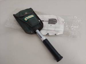 lot 35C image: Vintage Folding Entrenching Tool with Canvas Pouch