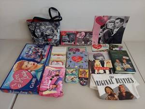 lot 39C image: I Love Lucy Collectible Memorabilia Lot with T-Shirts and Books