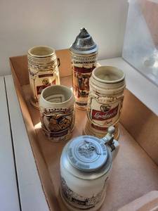 lot 55C image: Set of 5 Leinenkugels Commemorative Beer Steins