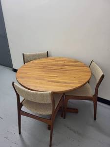 lot 2M image: Vintage Danish Dining Set with D-Scan Singapore Chairs