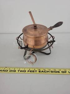 lot 6M image: Swedish Copper Glugg Set with Warmer and Ladle