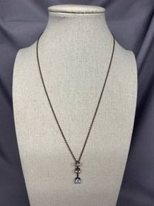 lot 5B image: Sterling Silver 925 Cubic Zirconia Necklace
