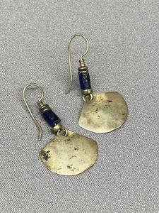 lot 16B image: Sterling Silver AH Handmade Earrings 925 Unique