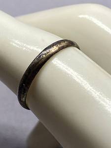 lot 34B image: Vintage Sterling Silver 925 Simple Ring Sz 6.75