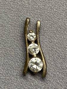 lot 46B image: Sterling Silver 925 Pendant with CZ Stones