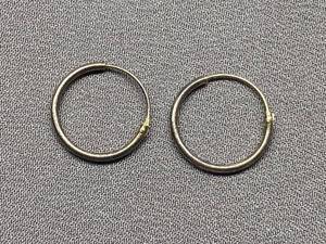 lot 51B image: Sterling Silver 925 Minimalist Hoop Earrings Classic Design