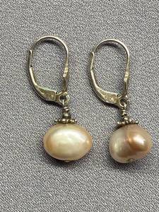 lot 54B image: Sterling Silver 925 Pearl Drop Earrings