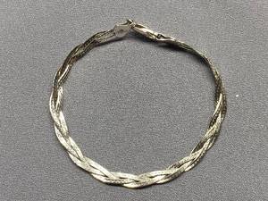 lot 68B image: Sterling Silver 925 Braided Bracelet