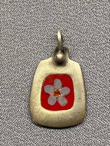 lot 76B image: Sterling Silver 925 Floral Pendant Charm
