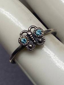lot 78B image: Sterling Silver 925 Butterfly Ring, Size 8.75