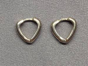 lot 93B image: Sterling Silver 925 Heart-Shaped Earrings