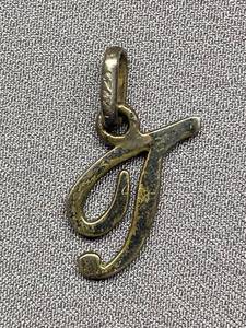 lot 97B image: Sterling Silver 925 J Letter Charm Pendant