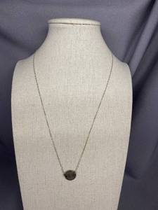 lot 98B image: Sterling Silver 925 Pendant Necklace Minimalist L