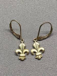 lot 99B image: Fleur-de-lis Sterling Silver 925 Earrings