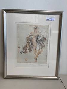 lot 17H image: Signed Limited Edition Print by Artist Jurgen Gorg in Custom Frame