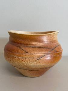 lot 41H image: Maggie Anderson Clay Phoenix Raku Pottery Vase