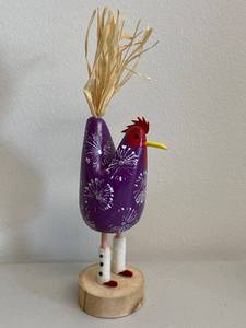 lot 50H image: Handcrafted Navajo Folk Art Rooster by Guy and Edith John