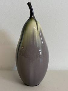 lot 59H image: Jan Bilek Gourd Vase Artistic Ceramic with Gradient Design
