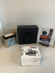 lot 102U image: Collection of Vintage Electronics Slide Viewer, Video Camera, and Kaleidoscope
