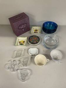 lot 106U image: Collection of Porcelain and Glassware Including Cups and Bowls