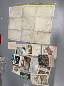 lot 109U image: Collection of Vintage Maps and Calendars Including 1931 Kodiak Island Map