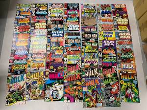 lot 16R image: Marvel Vintage Comic Collection Iron Man, Punisher & Hulk