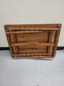 lot 30M image: Vintage Wooden Table with Foldable Legs