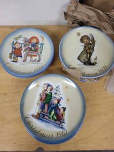 lot 23S image: Set of 14 Schmid Berta Hummel Christmas Collector Plates (1971-1984)