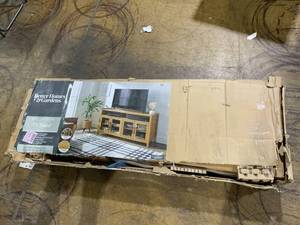 lot 106 image: Better Homes & Gardens Reading Refined Farmhouse TV Stand for TVs up to 65