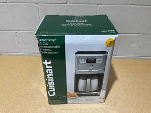 lot 10 image: Cuisinart 12-Cup Coffee Maker with Thermal Coffee Carafe, Stainless Steel