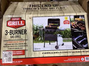 lot 408 image: Expert Grill 3 Burner Propane Gas Grill