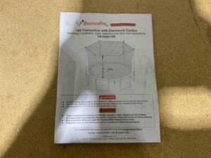 lot 112 image: Sportspower Bounce Pro 14 Round Trampoline with Safety-Enclosure