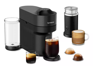 lot 26 image: Nespresso Vertuo Pop Combination Espresso and Coffee Maker with Milk Frother