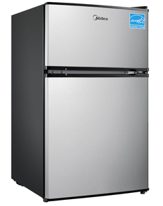lot 54 image: Midea 2-Door Compact Refrigerator, 3.1 cu ft