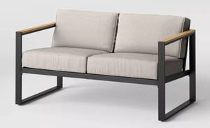 lot 59 image: Henning Patio Loveseat Gray - Threshold