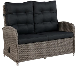 lot 107 image: Alaterre Furniture Monaco All-Weather Outdoor Two-Seat Reclining Bench