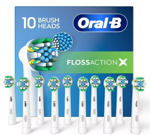 lot 218 image: 10PCS Oral-B FlossAction Electric Toothbrush Replacement Brush Heads