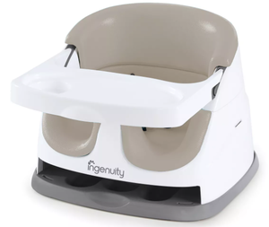 lot 401 image: Ingenuity Baby Base 2-in-1 Booster Feeding and Floor Seat with Self-Storing Tray
