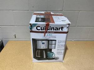 lot 36 image: Cuisinart Coffee Center 12 Cup Coffeemaker and Single-Serve Brewer Stainless Steel