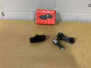 lot 357 image: YADA 1080P Dual Camera Dashcam, 120 Degree Wide Angle Lens, 1.5 LCD Screen, G-Sensor Technology with Park and Record Mode