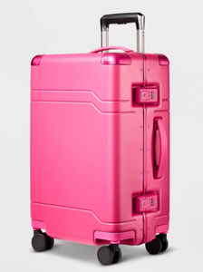 lot 35 image: Signature Hardside Trunk Carry On Spinner Suitcase - Open Story