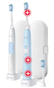 lot 42 image: 2PCS Philips Sonicare Optimal Clean Rechargeable Electric Toothbrush