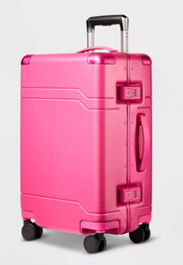 lot 46 image: Signature Hardside Trunk Carry On Spinner Suitcase - Open Story