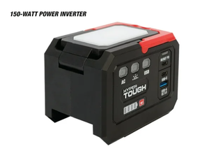 lot 127 image: Hyper Tough 20V Power Inverter 150-Watt, 3-USB Ports