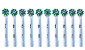 lot 220 image: LOT OF 2 10PCS Oral-B CrossAction X Electric Toothbrush Replacement Brush Heads